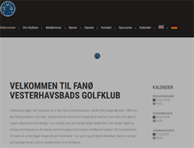 Tablet Screenshot of fanoe-golfklub.dk
